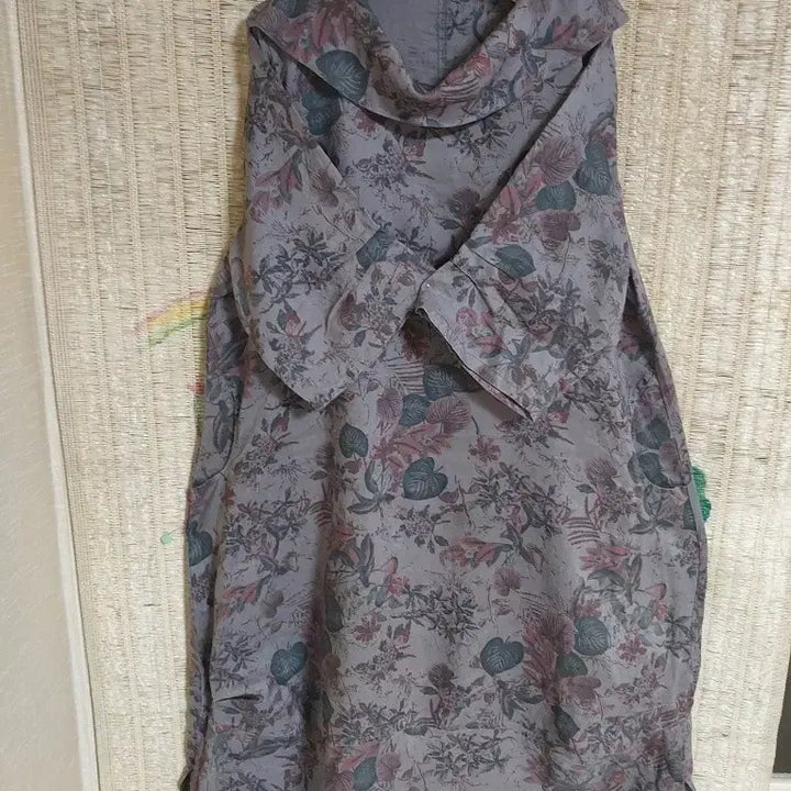 [BUNJANG] Floral Pattern Long Dress Loose Fit / 플라워 패턴 롱 원피스 루즈핏