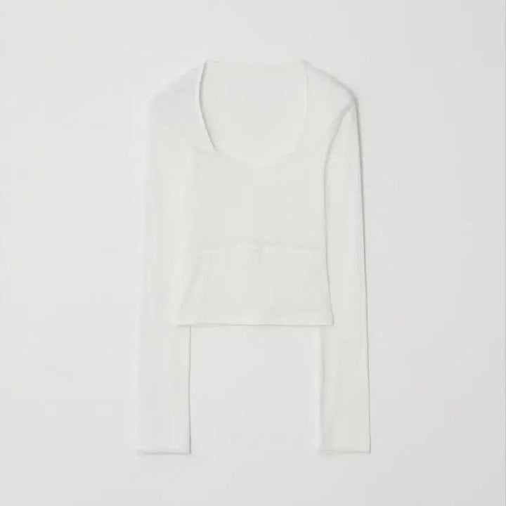 [BUNJANG] Fibeann Lace Sleeve T-Shirt / 피브안 레이스 슬리브티