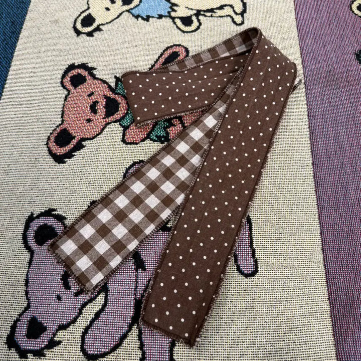 [BUNJANG] Japanese Fabric Double-Sided Scarf / Japanese fabric 제페니즈 페브릭 스카프