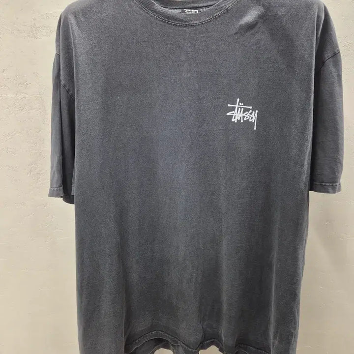 [BUNJANG] Stussy Basic Logo Short Sleeve T-Shirt Charcoal XL / 스투시 기본 반팔티 차콜 XL