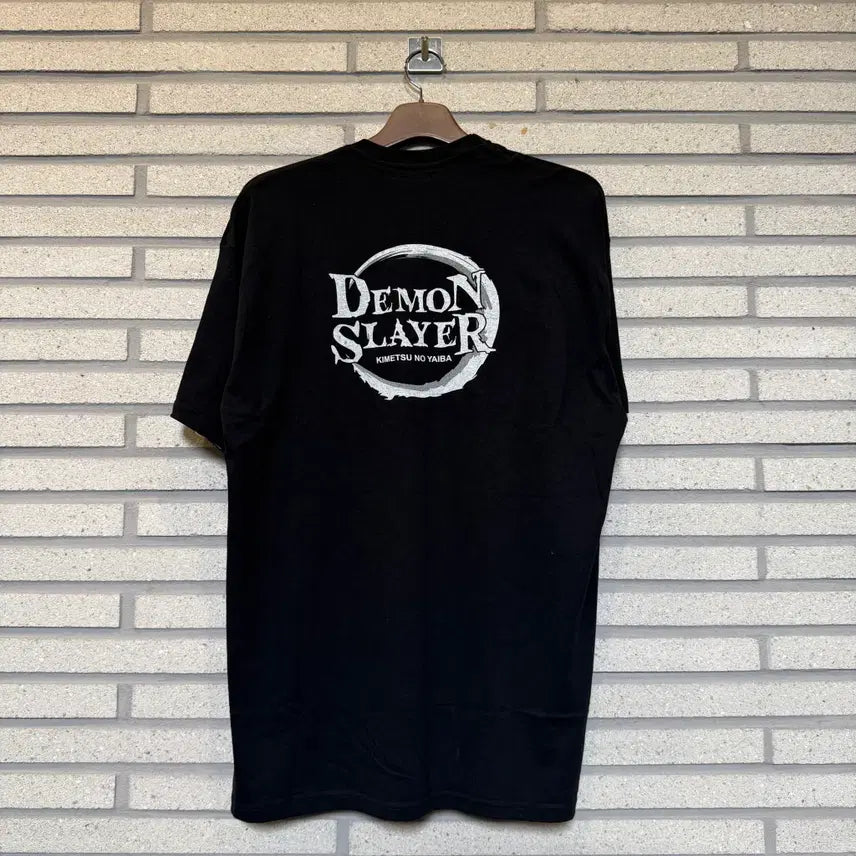 [BUNJANG] Demon Slayer Animation Printing Logo Short Sleeve T-Shirt / 귀멸의칼날 애니메이션 프린팅 로고 반팔