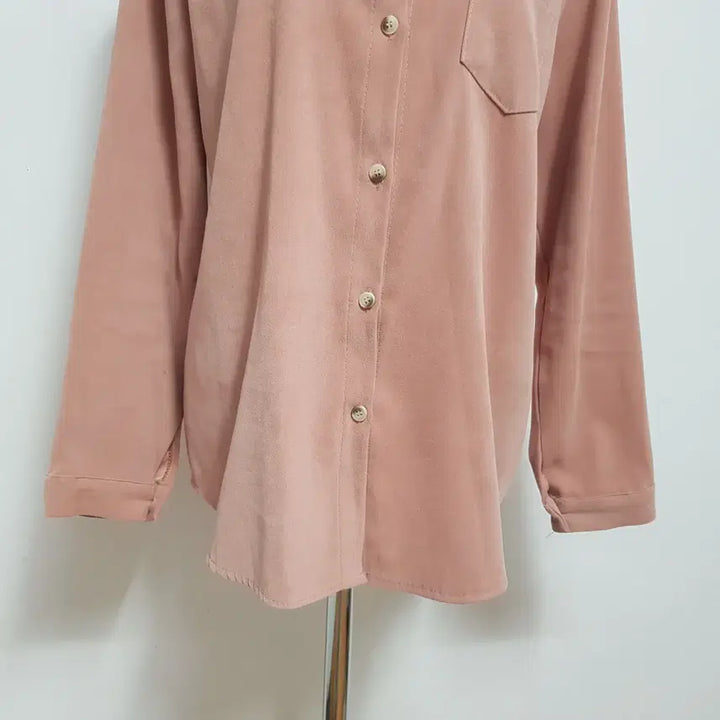 [BUNJANG] Solid Pink Shirt - Free Size / 9411/솔리드셔츠 여 free사이즈 핑크셔츠/내옷방