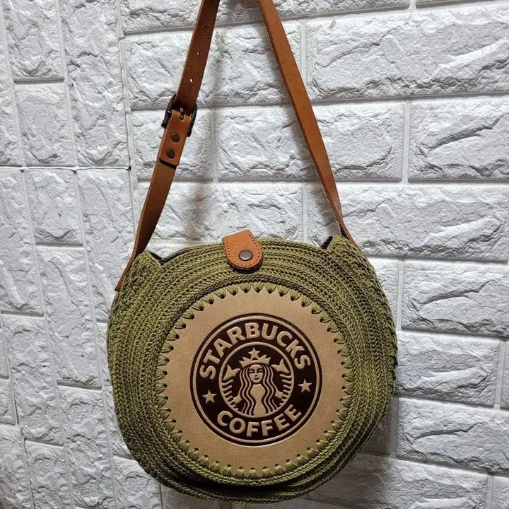 [SOLD OUT] 크로셰 라운드 숄더백 카키