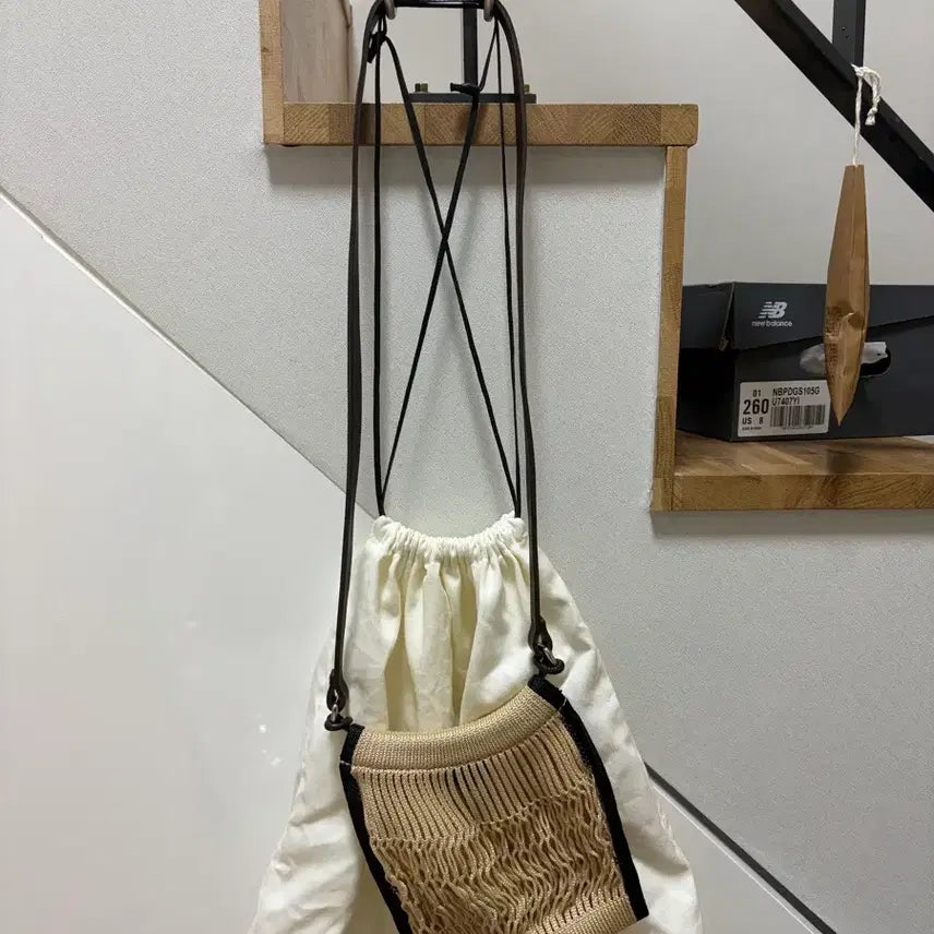 [BUNJANG] Lemaire Felt Mini Net Shoulder Bag Cream / 르메르 필트 미니 네트 숄더백