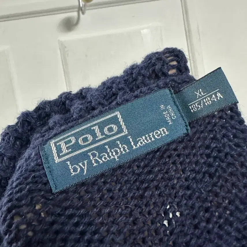 [BUNJANG] Polo Ralph Lauren Stars and Stripes Shawl Collar Knit Sweater XL / 폴로 랄프로렌 성조기 숄카라 니트