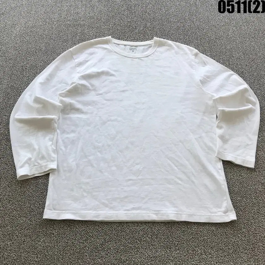 [BUNJANG] Musinsa Standard White Long Sleeve T-Shirt L / 무신사스탠다드 흰색 긴팔 티셔츠 L
