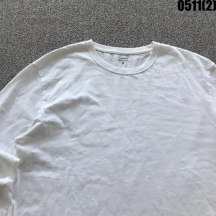 [BUNJANG] Musinsa Standard White Long Sleeve T-Shirt L / 무신사스탠다드 흰색 긴팔 티셔츠 L