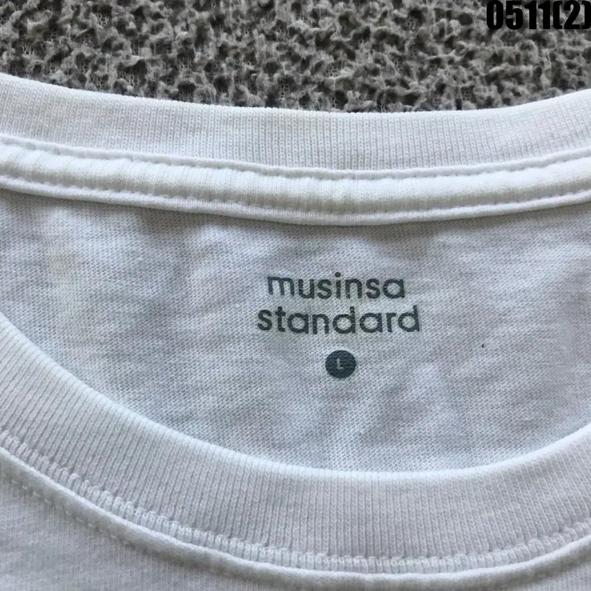 [BUNJANG] Musinsa Standard White Long Sleeve T-Shirt L / 무신사스탠다드 흰색 긴팔 티셔츠 L