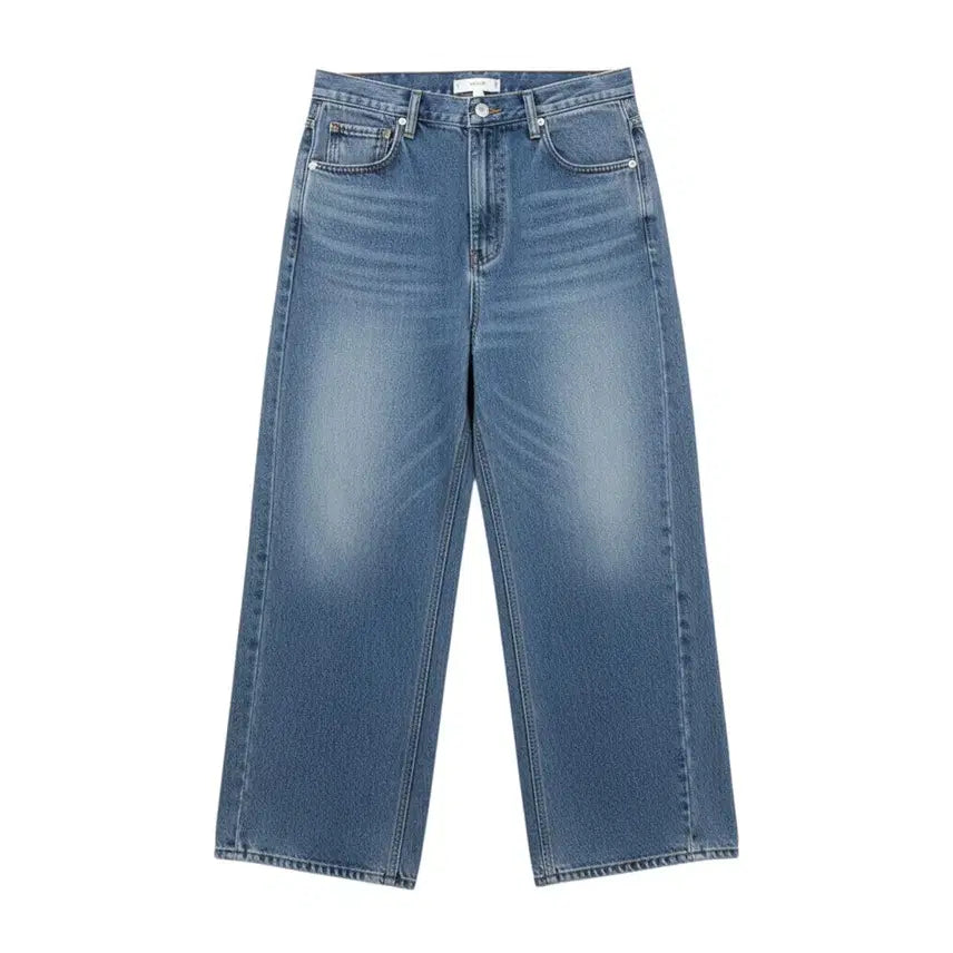 [BUNJANG] Washing Wide Jeans Size L / 여성L / 8그램 워싱 와이드 청바지BL 37-96