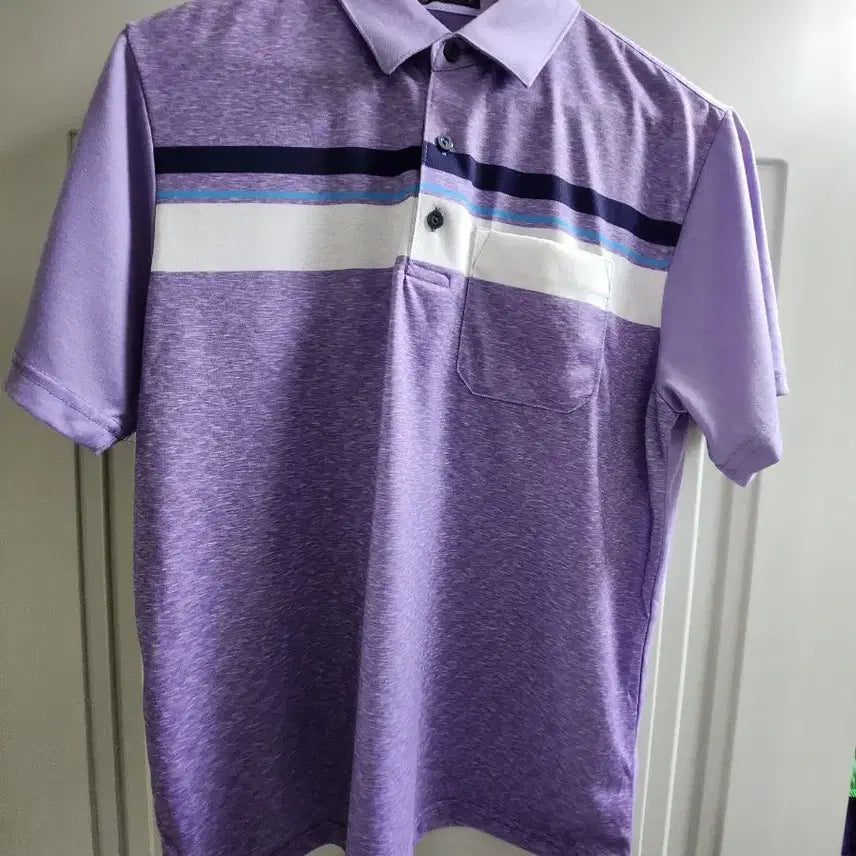 [BUNJANG] Purple Short-Sleeve Polo Shirt - Size 100 / 색이쁜 보라색 반팔카라티100사이즈