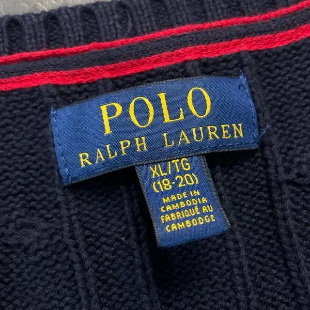 [BUNJANG] Polo Ralph Lauren 95 Cable Knit Sweater / 95 폴로 신형 꽈배기 니트