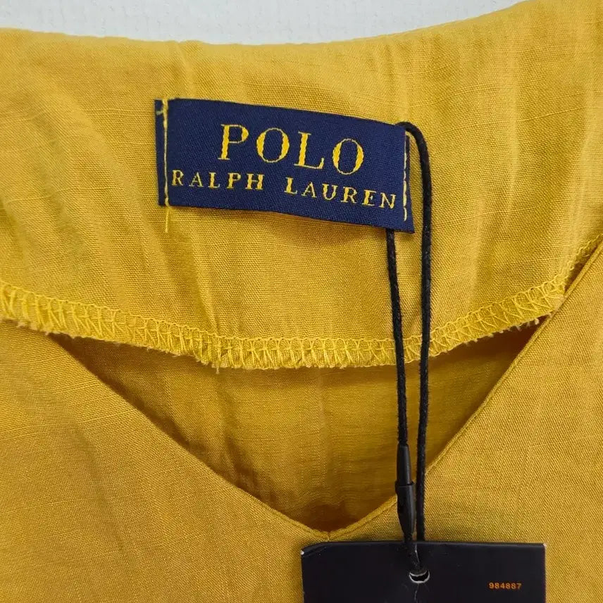 [BUNJANG] Polo Ralph Lauren Yellow Sleeveless Blouse / 폴로 랄프로렌 옐로우 민소매 블라우스
