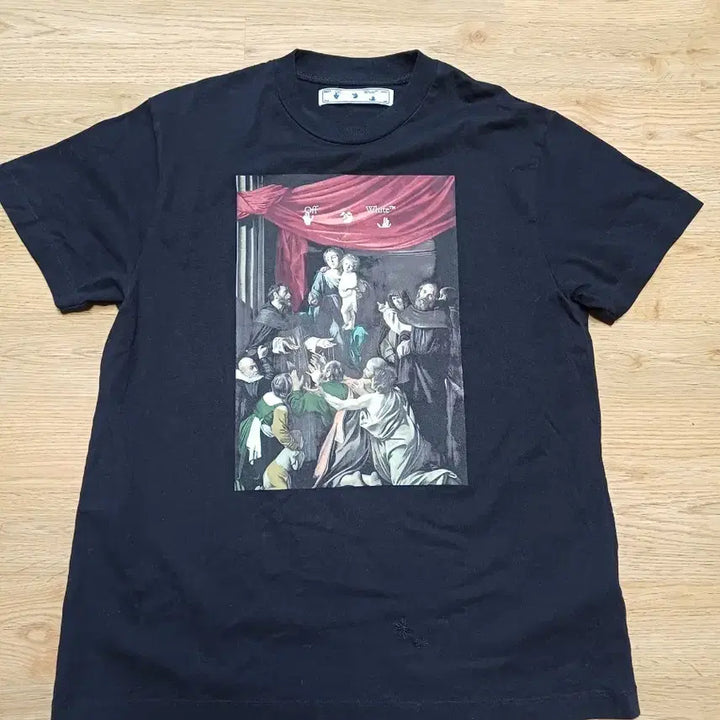 [BUNJANG] Off-White Caravaggio Short Sleeve T-Shirt / 오프화이트 카라바지오 반팔티 정품!남자100사이즈!상태 최상급!세탁완료!