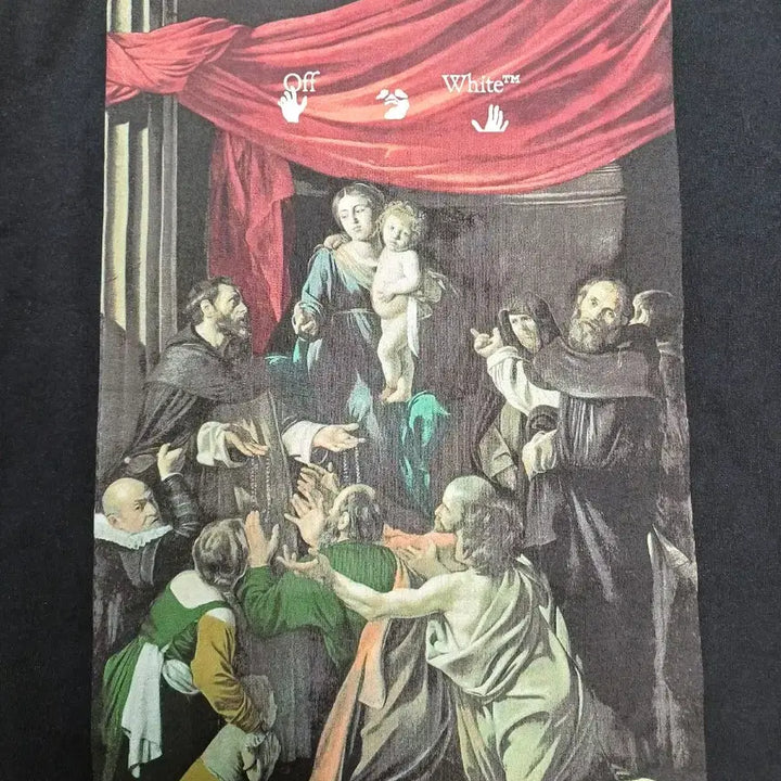[BUNJANG] Off-White Caravaggio Short Sleeve T-Shirt / 오프화이트 카라바지오 반팔티 정품!남자100사이즈!상태 최상급!세탁완료!