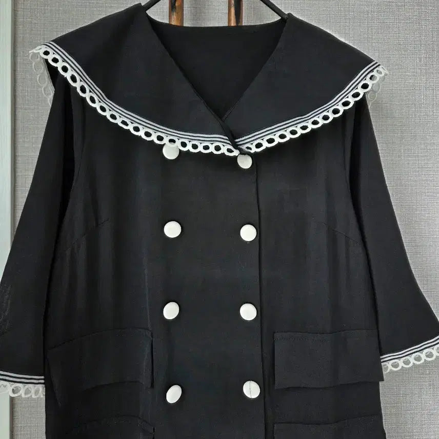 [BUNJANG] Pleated Maxi Dress Black / 빅케프카라 플리츠 맥시원피스