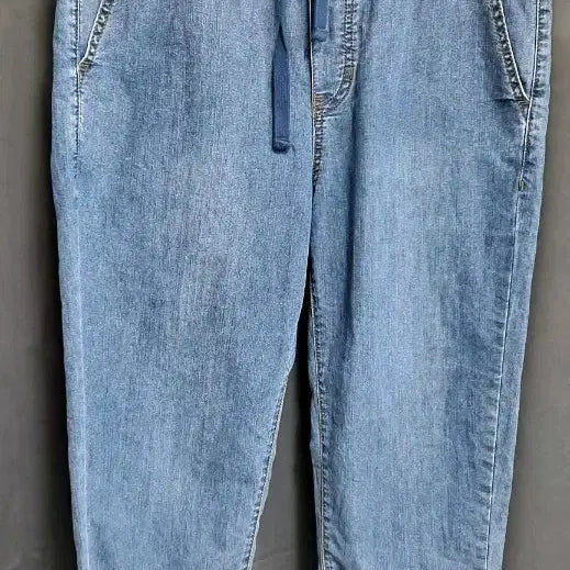 [BUNJANG] JEEP Unisex Summer Cooling Fabric Bending Relaxed Fit Jeans / JEEP 남여공용 여름 쿨소재 밴딩 배기핏 청바지