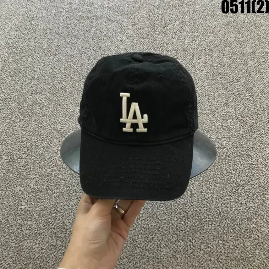 [BUNJANG] MLB LA Black Baseball Cap / 엠엘비 LA 블랙 볼캡 야구모자
