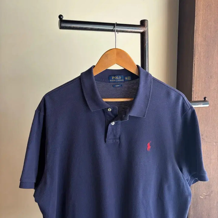 [BUNJANG] Polo Ralph Lauren Navy Short Sleeve Polo Shirt / 16916 - 폴로 랄프로렌 네이비 반팔 카라티