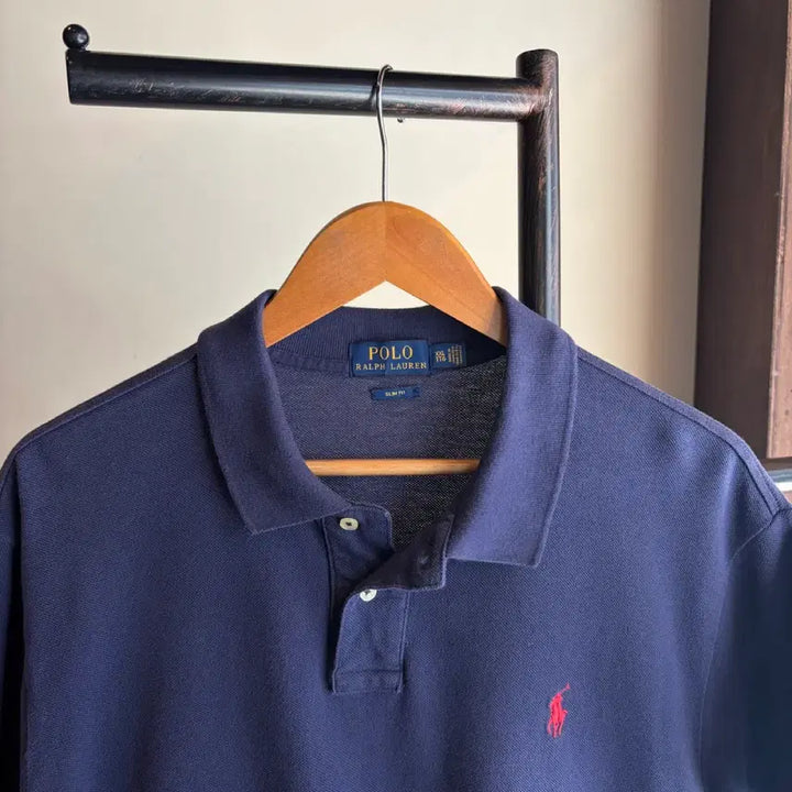 [BUNJANG] Polo Ralph Lauren Navy Short Sleeve Polo Shirt / 16916 - 폴로 랄프로렌 네이비 반팔 카라티