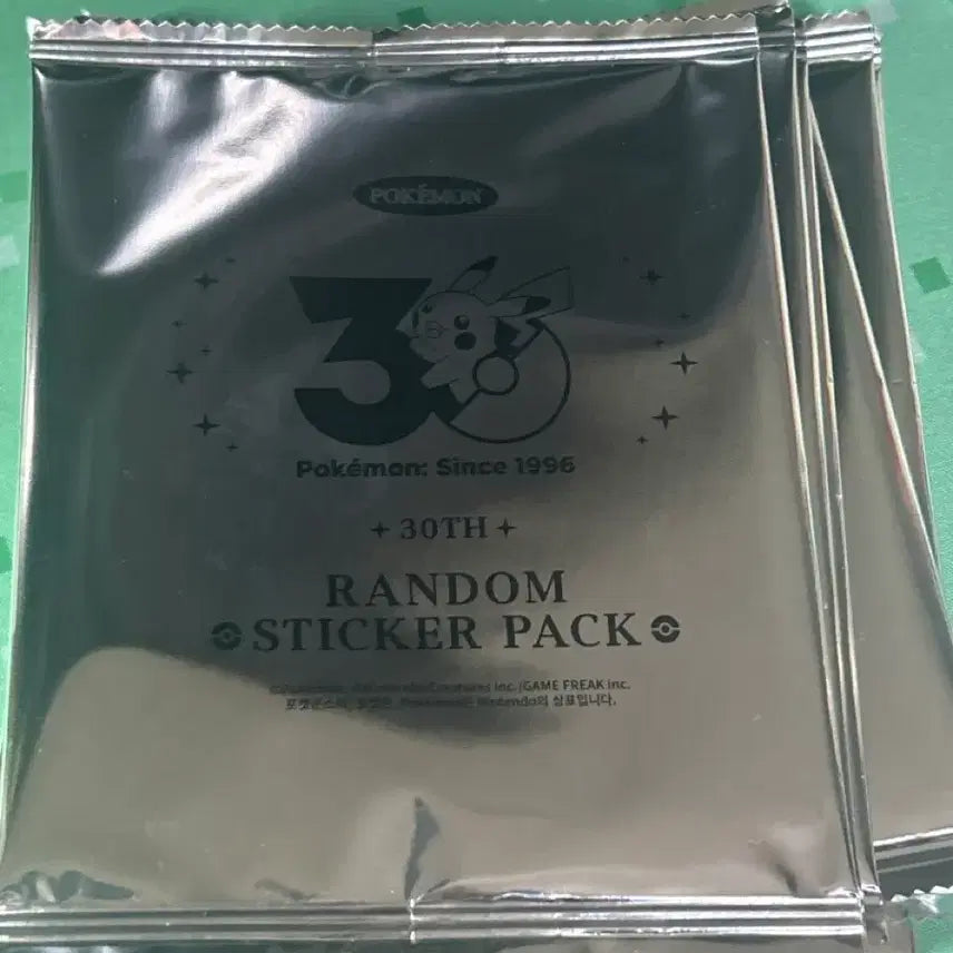 [BUNJANG] Pokemon 30th Anniversary Sticker Pack (Sealed, 10 Packs) / 한국한정) 포켓몬 30주년 스티커 미개봉 팩 10장