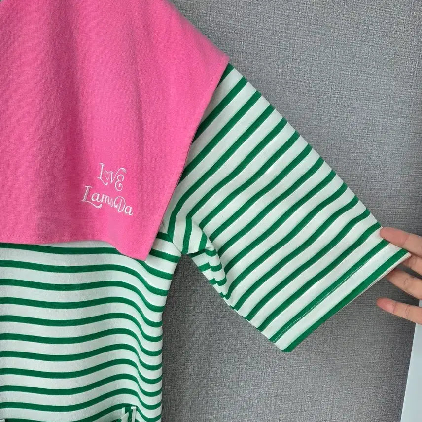 [BUNJANG] MODA Pink Cape Collar Maxi Dress / MODA 핑크 케이프카라 맥시원피스
