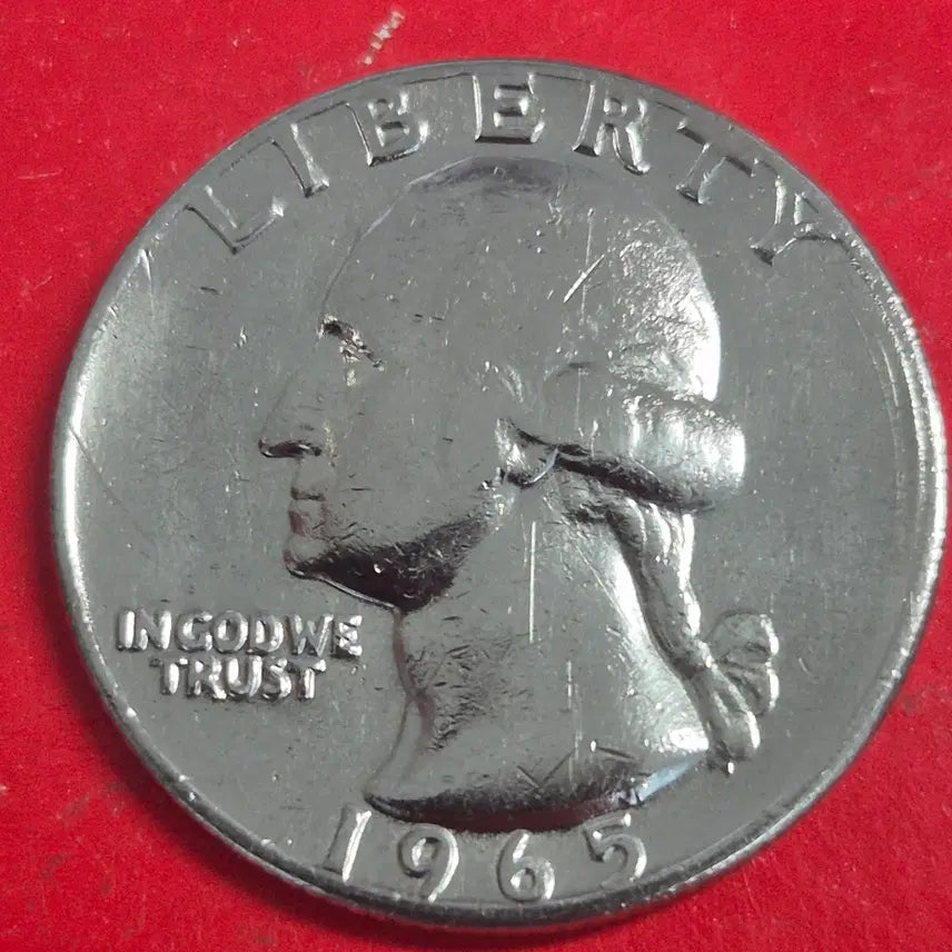 [BUNJANG] 1965 US Quarter Dollar Coin / 1965 미국 쿼터달러 동전 M2472