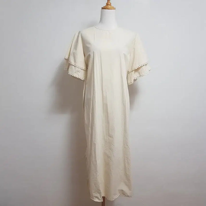 [BUNJANG] My Closet Ivory Round Neck One-Piece Dress Free Size / 9491/라운드원피스 여 free사이즈 아이보리원피스/내옷방