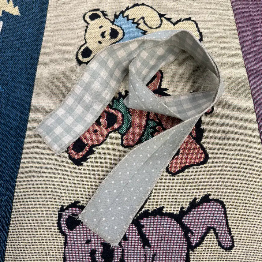 [BUNJANG] Japanese Fabric Scarf (Dot &amp; Check Pattern) / Japanese fabric 제페니즈 페브릭 스카프