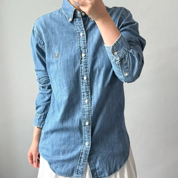 [SOLD OUT] [M] 폴로 클래식핏 데님 셔츠