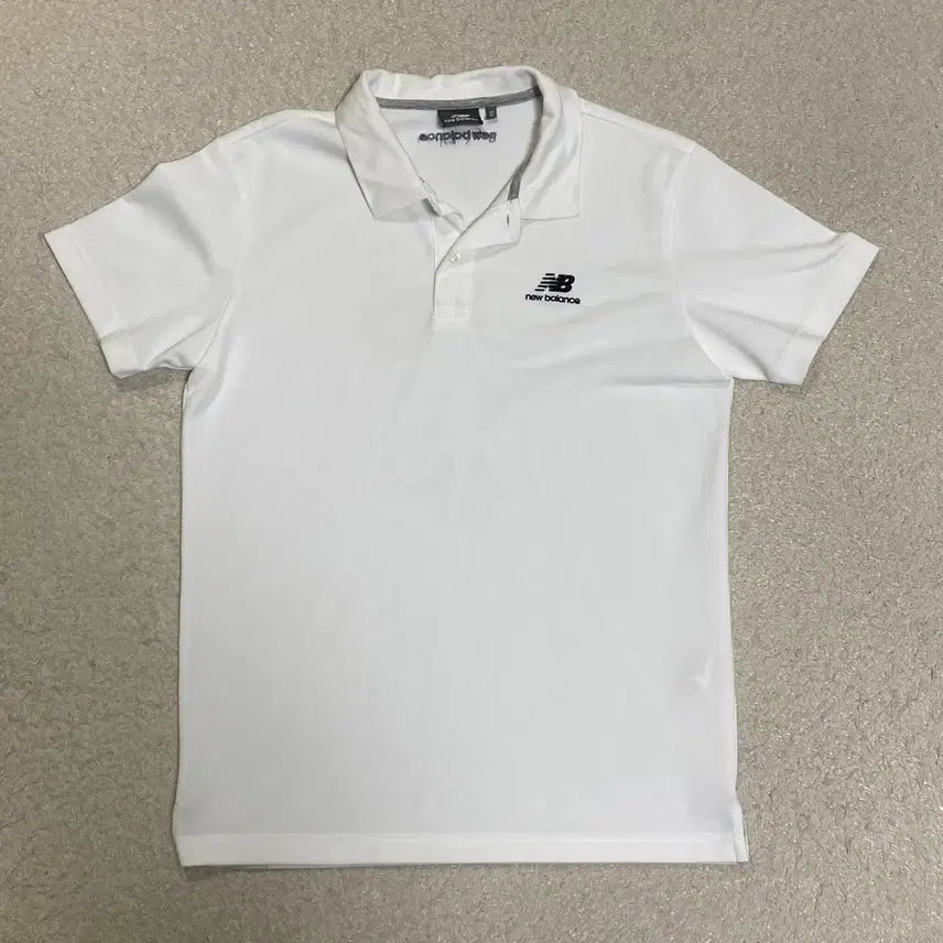 [BUNJANG] New Balance White Short Sleeve Polo Shirt M (95) / 뉴발란스 화이트 반팔 카라티 m 95
