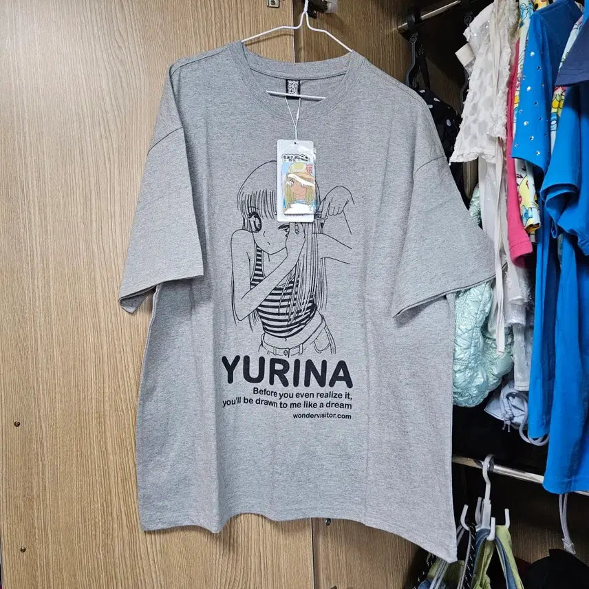 [SOLD OUT] 새제품 원더비지터 프린팅 반팔 티셔츠 회색