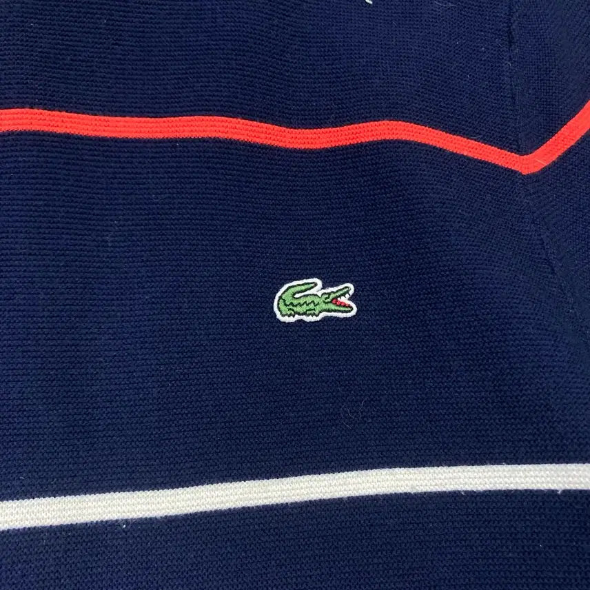 [BUNJANG] Lacoste Striped Knit Sweater / 라코스테 단가라 스트라이프 니트