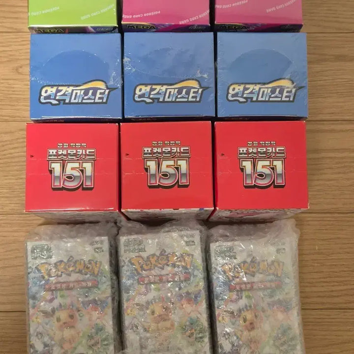 [SOLD OUT] 미개봉 포켓몬카드 포켓몬박스 151 니힐제로 심포니아 테라스탈페스타 연격