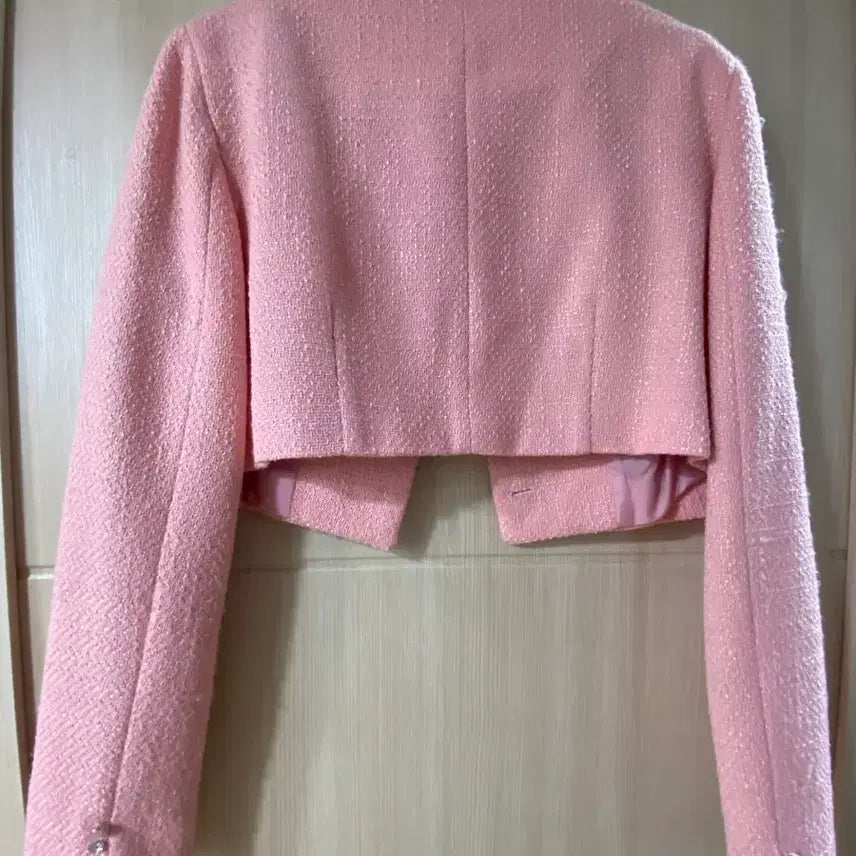 [BUNJANG] Jebella Pink Tweed Jacket / 핑크트위드 자켓