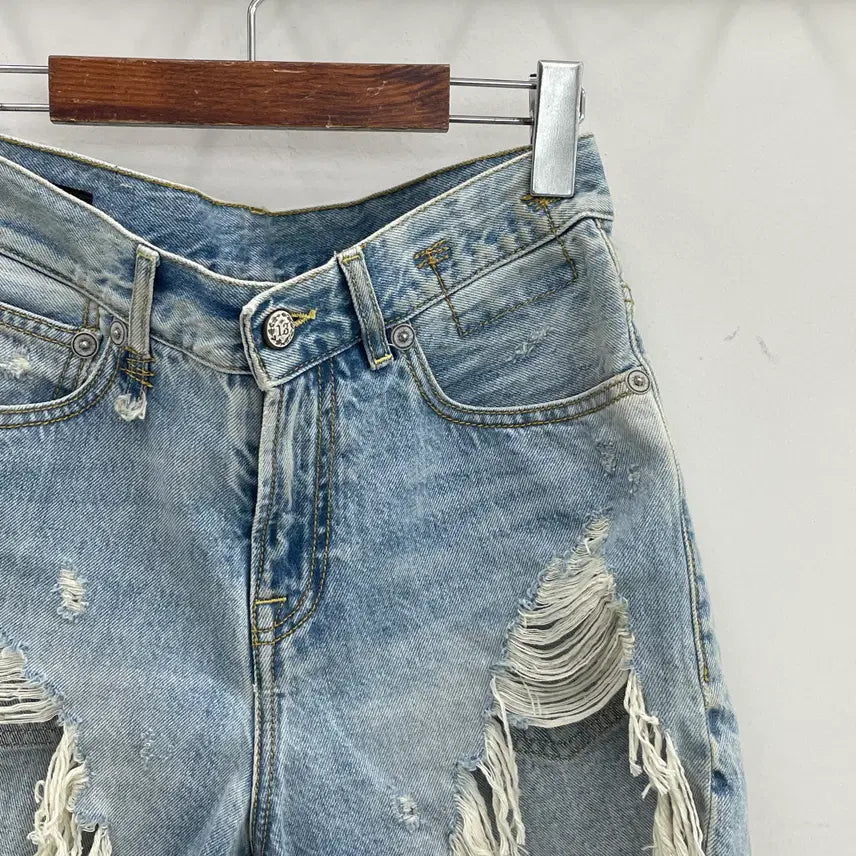 [BUNJANG] R13 Distressed Denim Shorts (Women&