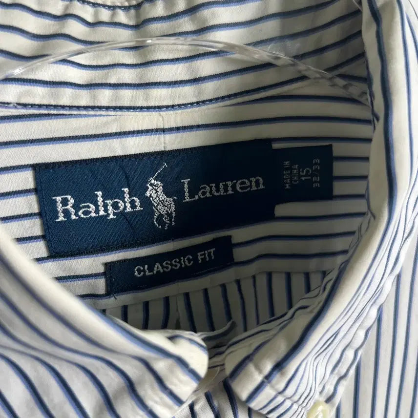 [BUNJANG] Polo Ralph Lauren Blue Stripe Shirt (Size 100) / 폴로 랄프로렌 블루 스트라이프 셔츠 100