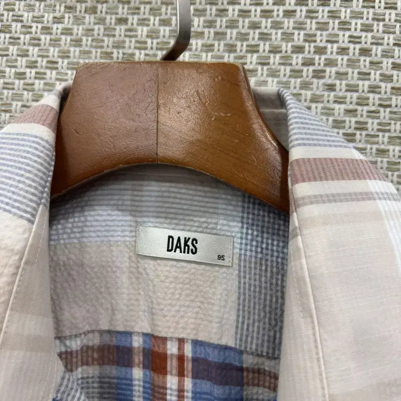 [BUNJANG] Daks Seersucker Short Sleeve Shirt / 닥스 시어서커 반팔 셔츠 95 D01508