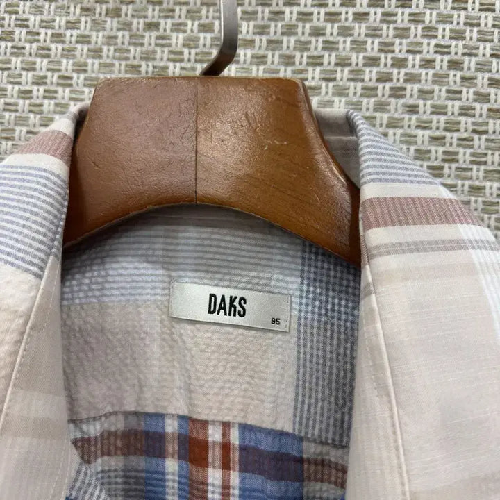 [BUNJANG] Daks Seersucker Short Sleeve Shirt / 닥스 시어서커 반팔 셔츠 95 D01508