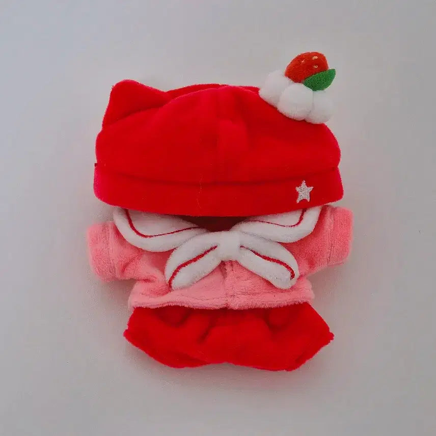 [BUNJANG] 10cm Doll Clothes Strawberry Sailor Set / 별사탕세일러 딸기맛 10cm 솜인형 옷