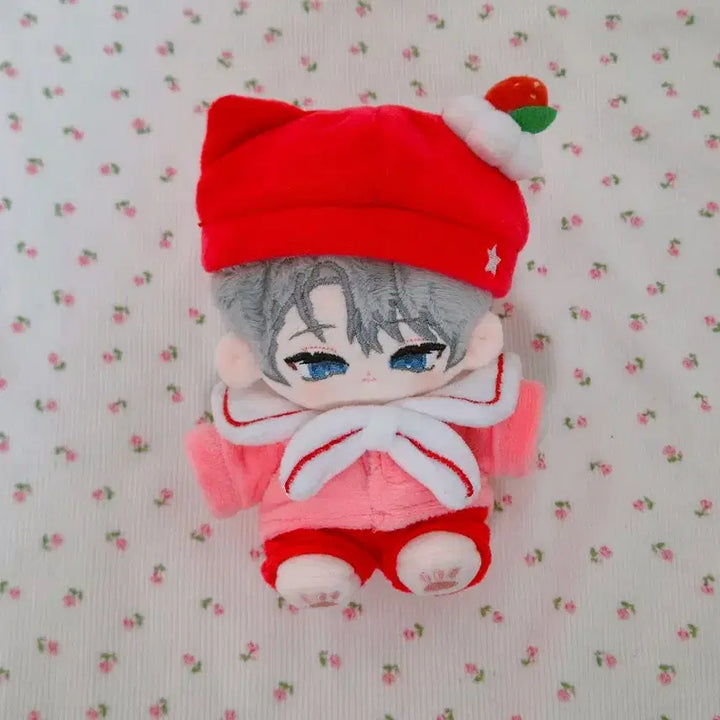 [BUNJANG] 10cm Doll Clothes Strawberry Sailor Set / 별사탕세일러 딸기맛 10cm 솜인형 옷