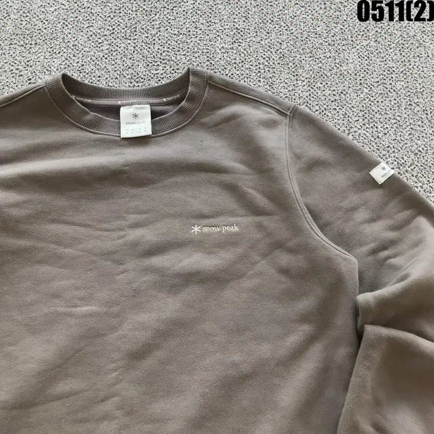 [SOLD OUT] 스노우피크 맨투맨 티셔츠 브라운 85