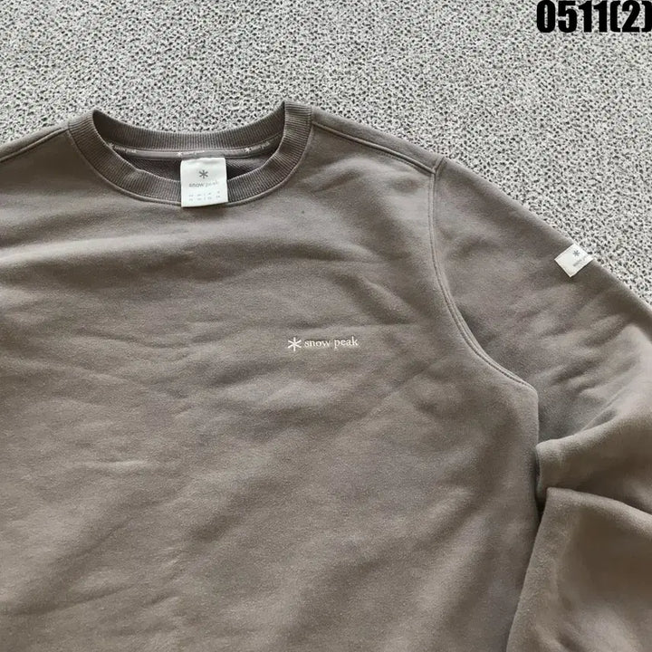 [SOLD OUT] 스노우피크 맨투맨 티셔츠 브라운 85