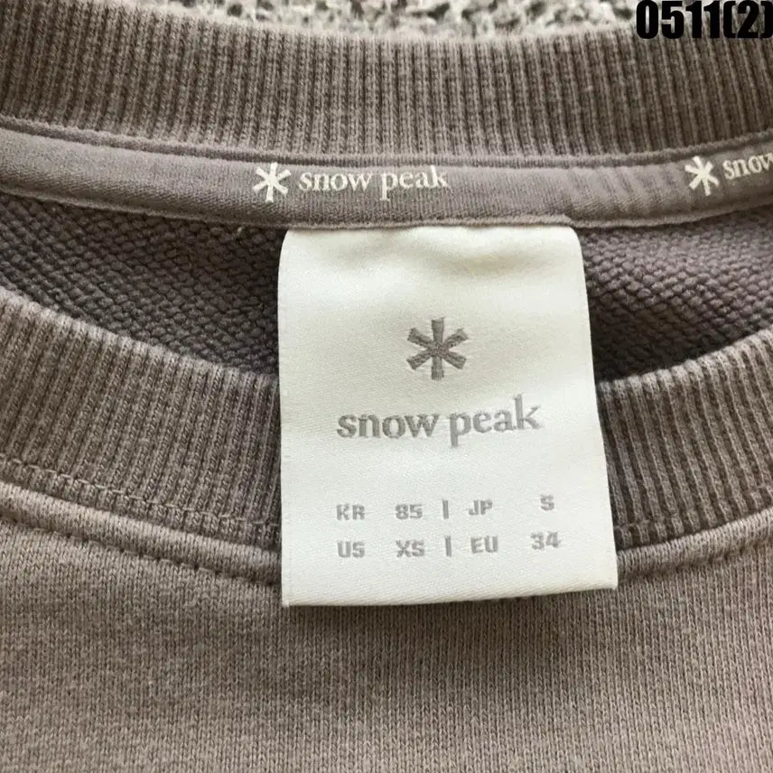 [SOLD OUT] 스노우피크 맨투맨 티셔츠 브라운 85