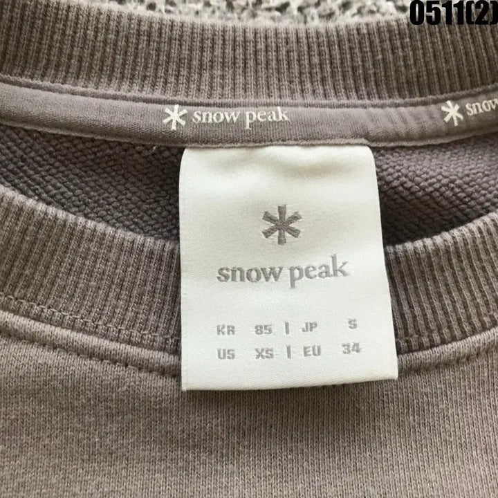 [SOLD OUT] 스노우피크 맨투맨 티셔츠 브라운 85