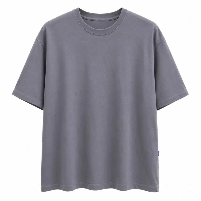 [BUNJANG] Document Oversized Short-Sleeve T-Shirt Charcoal M / 도큐먼트 오버사이즈 반팔티 차콜 M