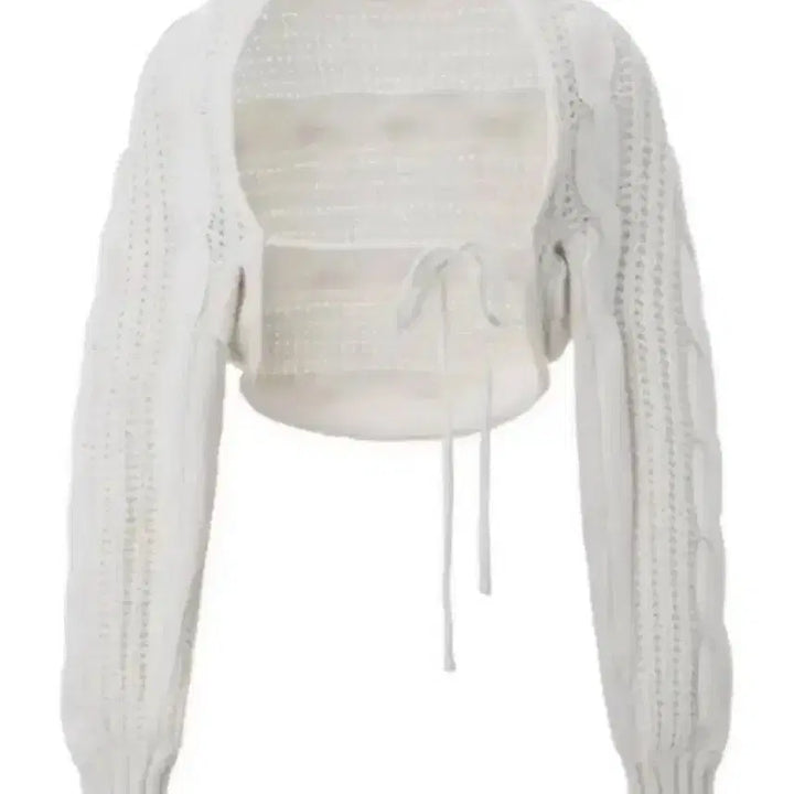 [BUNJANG] 3Times Cable Bolero 21FW Ivory / 쓰리타임즈 케이블 볼레로 21fw 아이보리