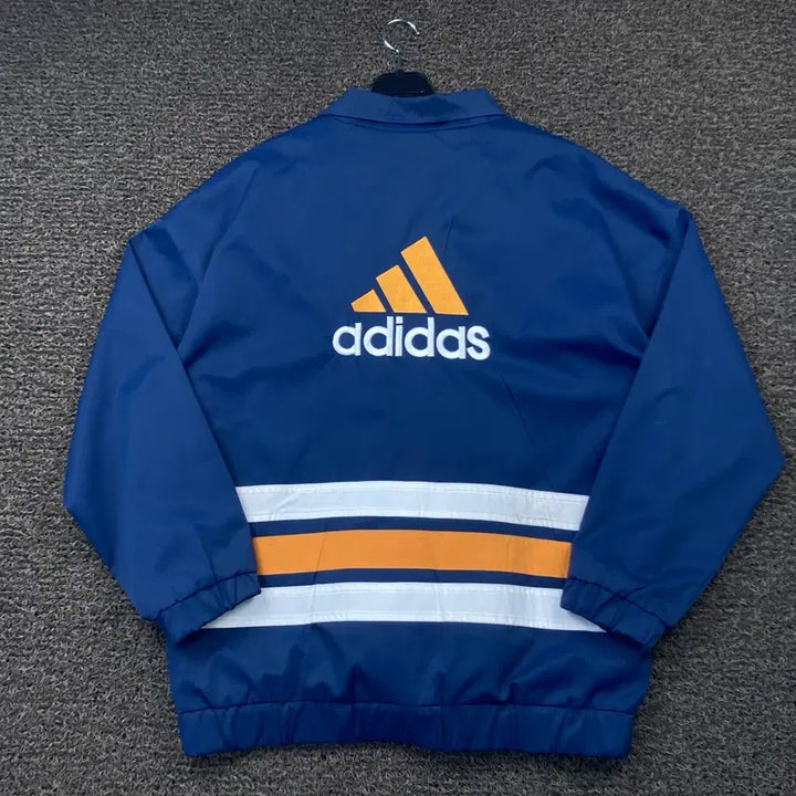 [BUNJANG] Adidas Old School Big Logo Navy Windbreaker / 아디다스 올드스쿨 빅로고 네이비 바람막이