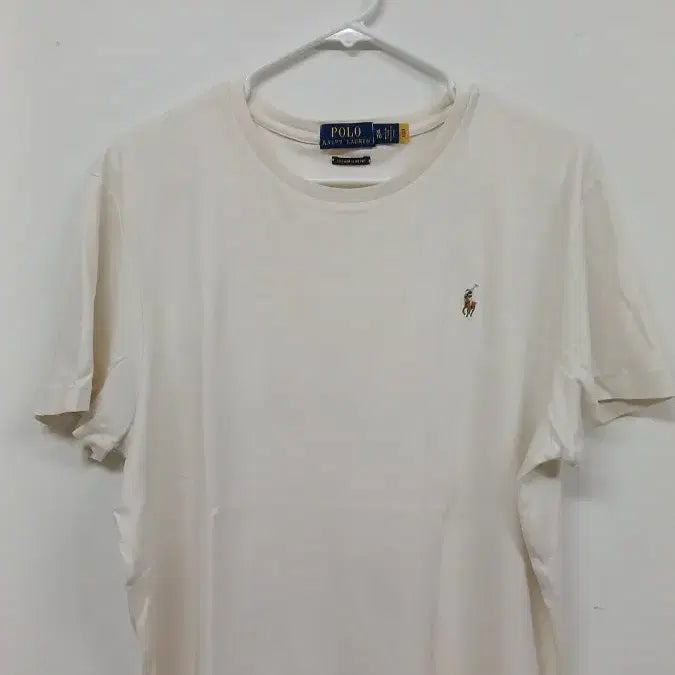 [BUNJANG] Polo Ralph Lauren Custom Slim Fit T-Shirt / 폴로 랄프로렌 커스텀 슬림핏 XL 아이보리 티셔츠