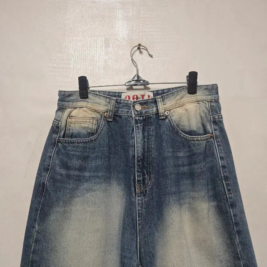 [BUNJANG] OOTJ Washing Wide Denim Pants (Medium) / OOTJ 워싱 와이드 데님팬츠 M