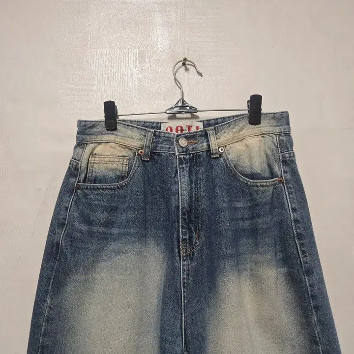 [BUNJANG] OOTJ Washing Wide Denim Pants (Medium) / OOTJ 워싱 와이드 데님팬츠 M